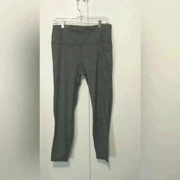 Members Mark High Rise Ankle Leggings Moisture Wicking Material Gray Size XL - Picture 1 of 10